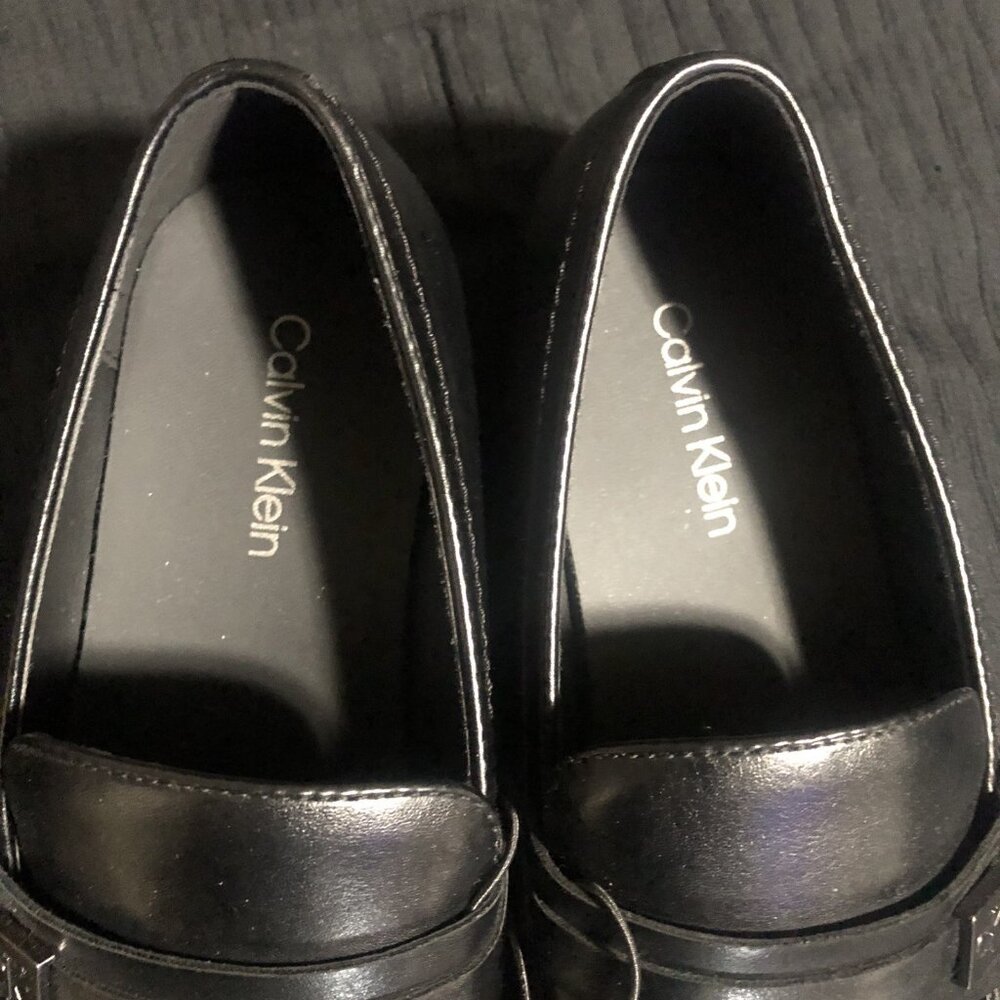 Calvin Klein Men's Dress Shoes, Size 9.5, CMJIMNON-R, Solid Black, Slip-On - Picture 3 of 5